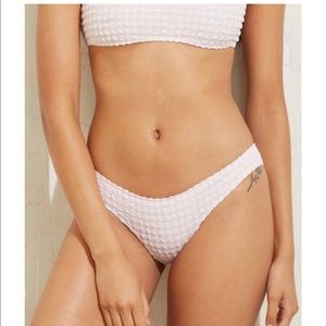 Solid and stripes large Bikini bottom never worn